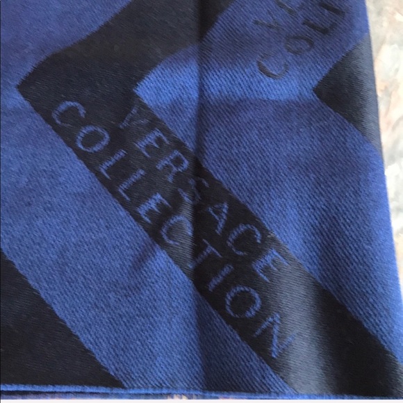 Versace collection Men wool blend  scarf - Picture 7 of 8